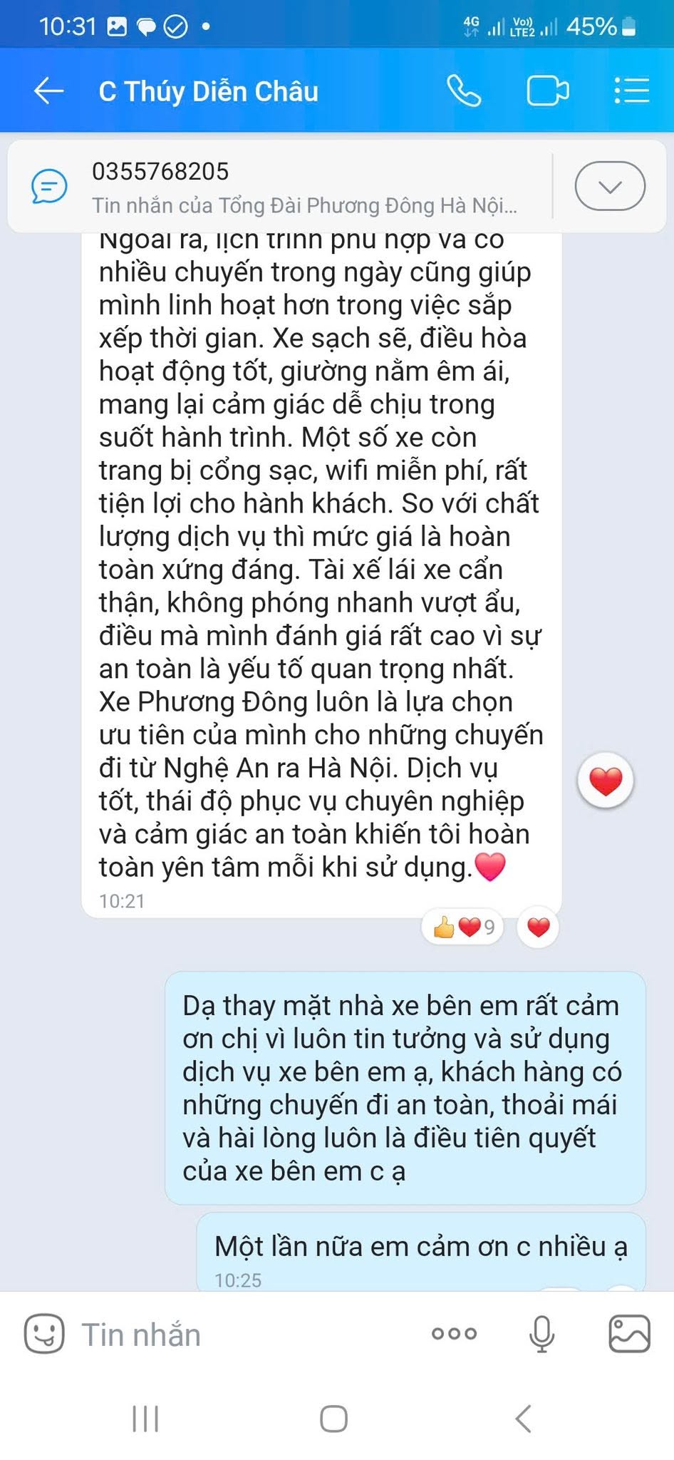 Đánh giá khách hàng